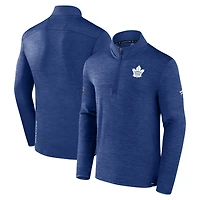 Men's Fanatics  Heather Blue Toronto Maple Leafs Authentic Pro Lightweight Quarter-Zip Pullover