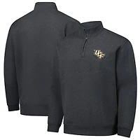 Men's Heather Charcoal UCF Knights Premium Fleece Quarter-Zip Pullover