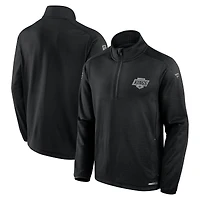 Men's Fanatics Black Los Angeles Kings Authentic Pro Rink Quarter-Zip Top