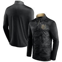Men's Fanatics Black Vegas Golden Knights Shade Lightweight Quarter-Zip Pullover