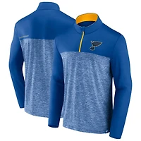 Men's Fanatics Blue St. Louis Blues Iconic Defender Quarter-Zip Jacket