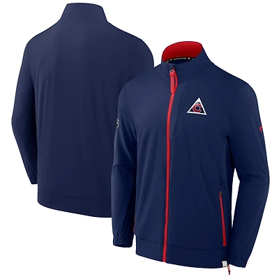 Men's Fanatics Navy Colorado Avalanche Woven Rink Full-Zip Jacket