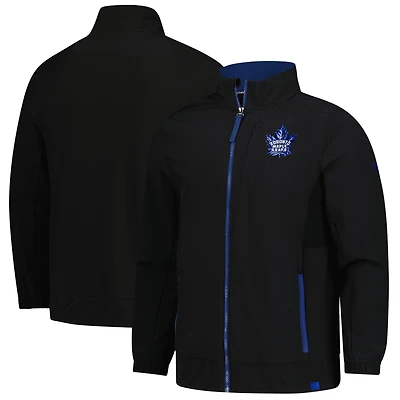 Men's Fanatics Black Toronto Maple Leafs Woven Rink Full-Zip Jacket