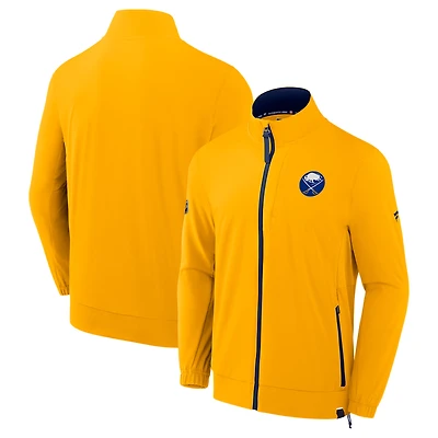 Men's Fanatics  Gold Buffalo Sabres Authentic Pro Rink Coaches Full-Zip Jacket