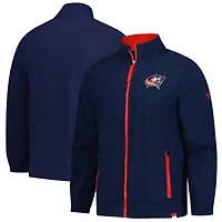 Men's Fanatics  Navy Columbus Blue Jackets Authentic Pro Rink Coaches Full-Zip Jacket