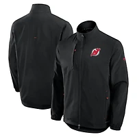 Men's Fanatics  Black New Jersey Devils Authentic Pro Rink Coaches Full-Zip Jacket