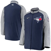 Men's Nike Navy Toronto Blue Jays Baseball Dugout Raglan Full-Zip Jacket