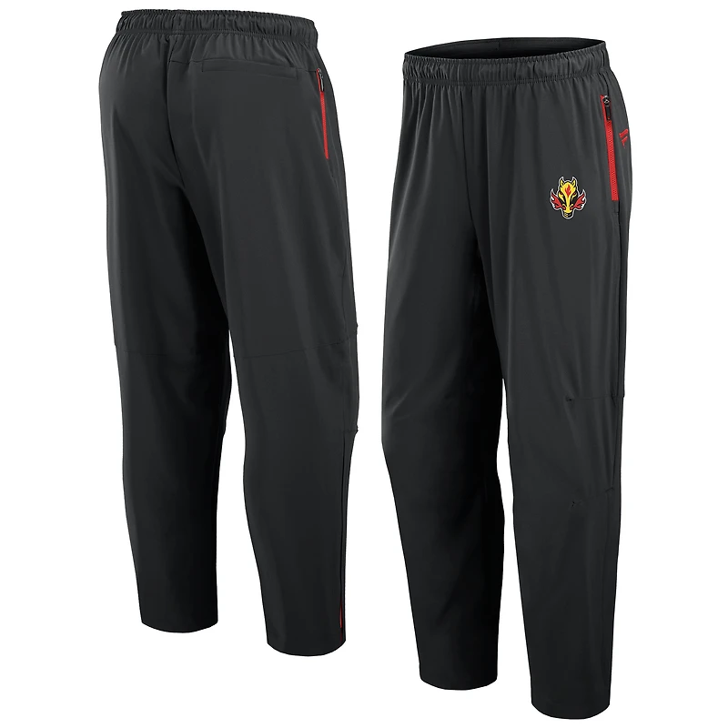 Men's Fanatics Black Calgary Flames Authentic Pro Alternate Rink Pants