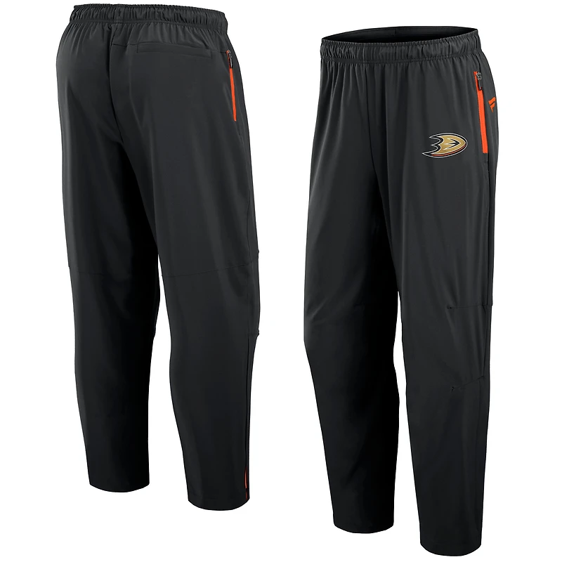 Men's Fanatics Black Anaheim Ducks Authentic Pro Rink Pants