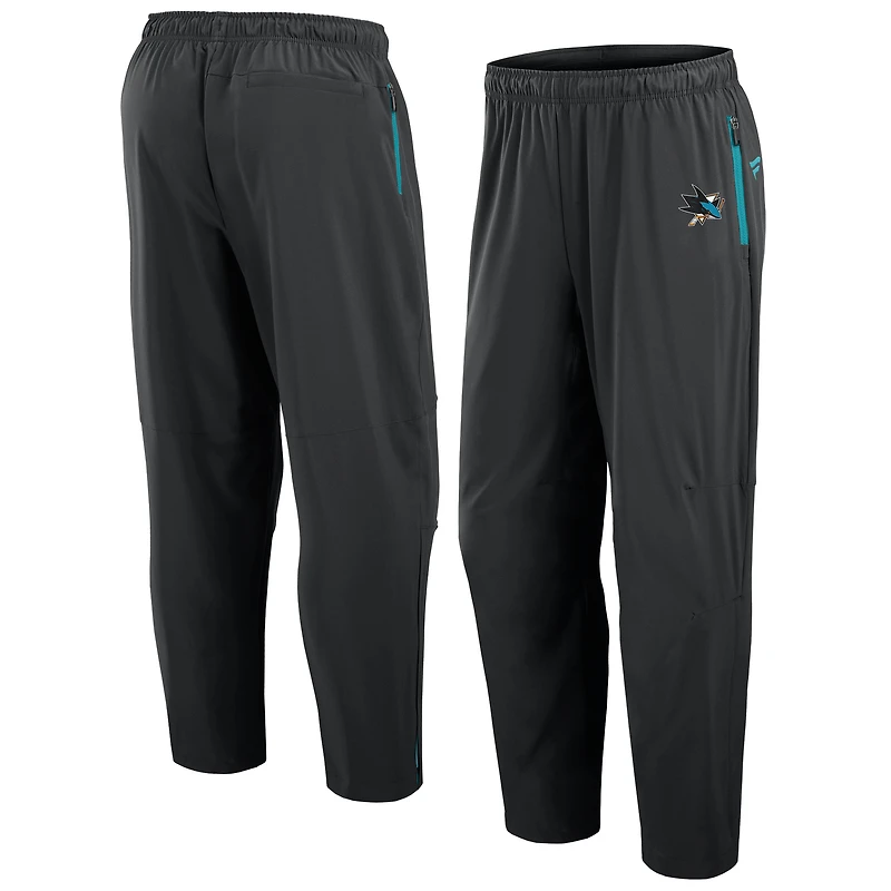 Men's Fanatics Black San Jose Sharks Authentic Pro Rink Pants