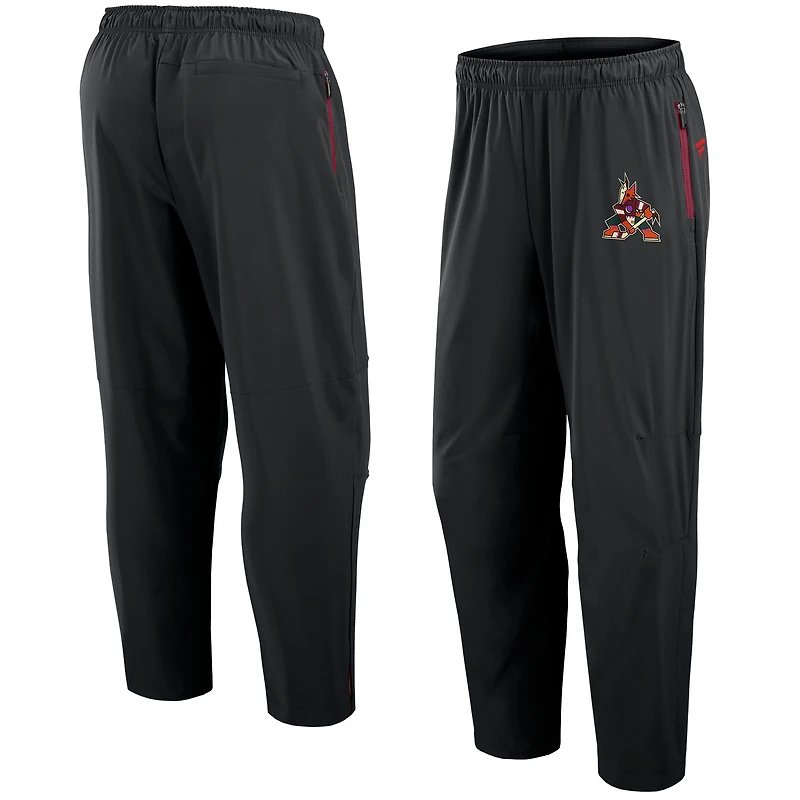 Men's Fanatics Black Arizona Coyotes Authentic Pro Rink Pants