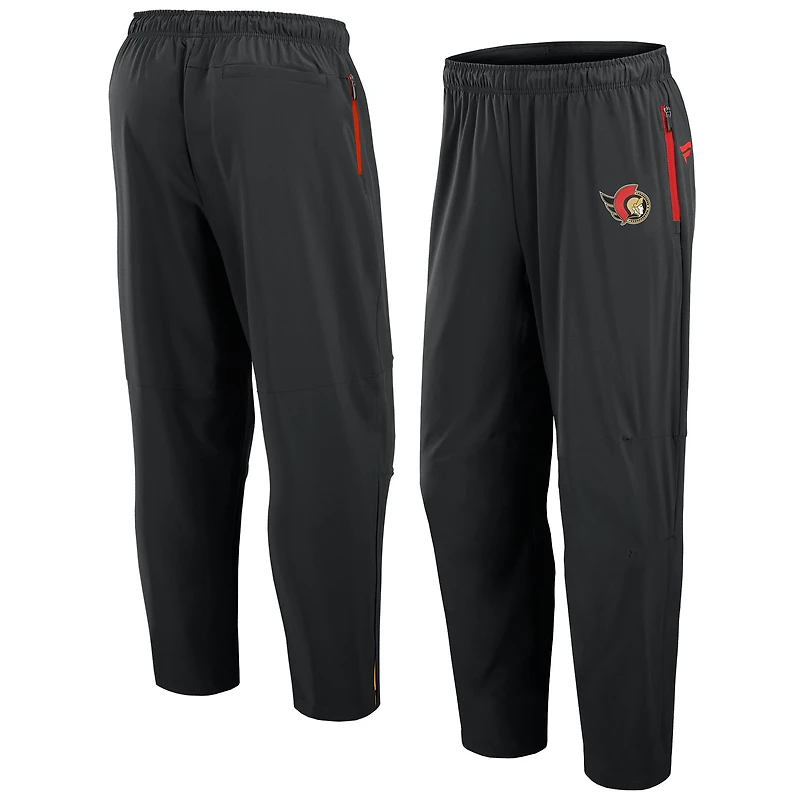Men's Fanatics Black Ottawa Senators Authentic Pro Rink Pants