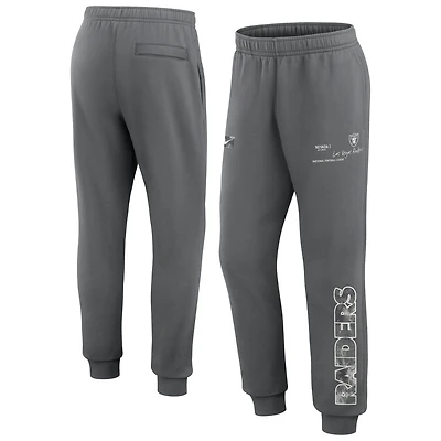 Men's Nike  Gray Las Vegas Raiders Club Fleece Joggers