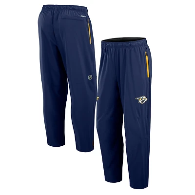 Men's Fanatics Navy Nashville Predators Authentic Pro Rink Coaches Pants