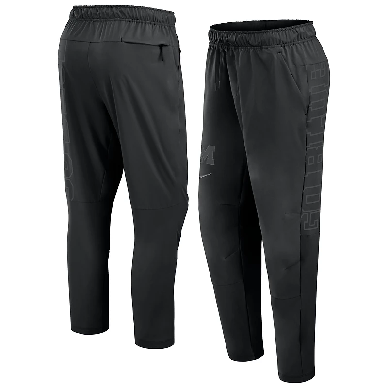 Men's Nike Black Michigan Wolverines Premium Unlimited Woven Performance Pants