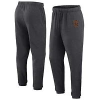 Men's Fanatics  Heather Charcoal San Francisco Giants Fleece Jogger Pants