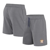 Men's Fanatics  Heather Gray Houston Astros Logo Shorts