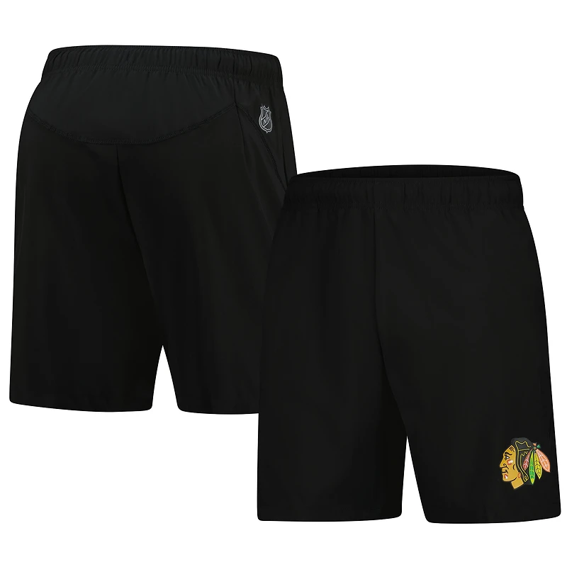 Men's Fanatics  Black Chicago Blackhawks Tech Training Shorts