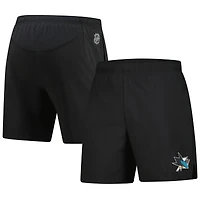 Men's Fanatics  Black San Jose Sharks Tech Training Shorts