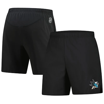 Men's Fanatics  Black San Jose Sharks Tech Training Shorts