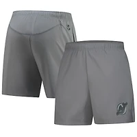 Men's Fanatics Gray New Jersey Devils Authentic Pro Performance Shorts