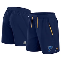 Men's Fanatics Navy St. Louis Blues Authentic Pro Rink Performance Shorts