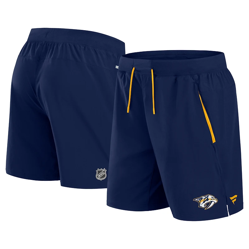 Men's Fanatics Navy Nashville Predators Authentic Pro Rink Performance Shorts