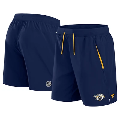 Men's Fanatics Navy Nashville Predators Authentic Pro Rink Performance Shorts