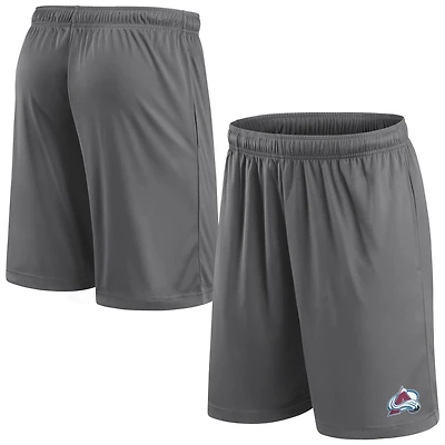 Men's Fanatics  Gray Colorado Avalanche Primary Logo Shorts