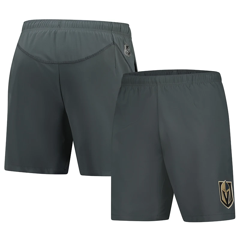 Men's Fanatics Gray Vegas Golden Knights Authentic Pro Performance Shorts