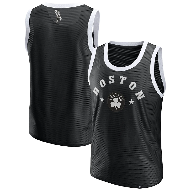Men's Fanatics  Black Boston Celtics Mesh Tank Top