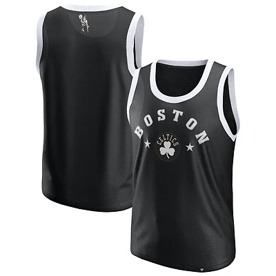 Men's Fanatics  Black Boston Celtics Mesh Tank Top
