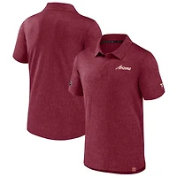 Men's Fanatics  Garnet Arizona Coyotes Authentic Pro Jacquard Polo