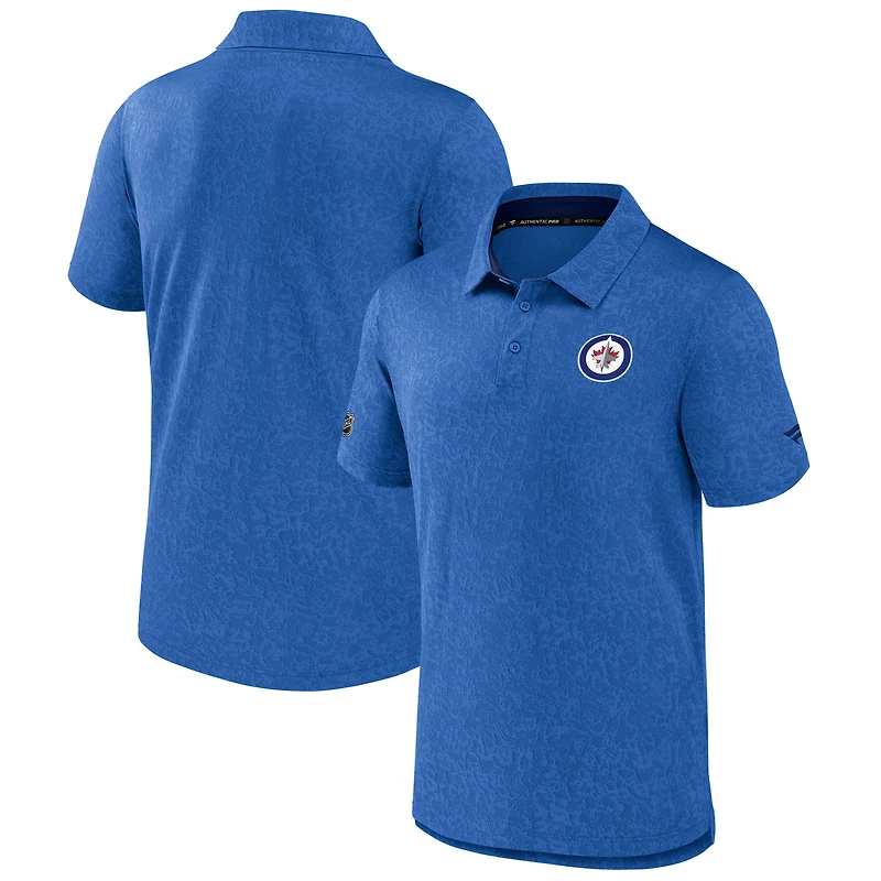 Men's Fanatics  Light Blue Winnipeg Jets Authentic Pro Anniversary Polo
