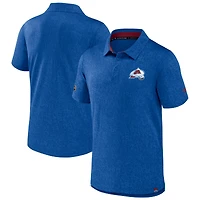 Men's Fanatics  Blue Colorado Avalanche Authentic Pro Jacquard Polo