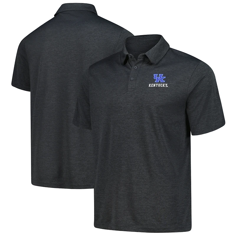 Men's Heather Charcoal Kentucky Wildcats Carbon Polo