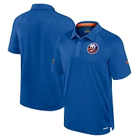 Men's Fanatics  Royal New York Islanders Authentic Pro Rink Raglan Polo