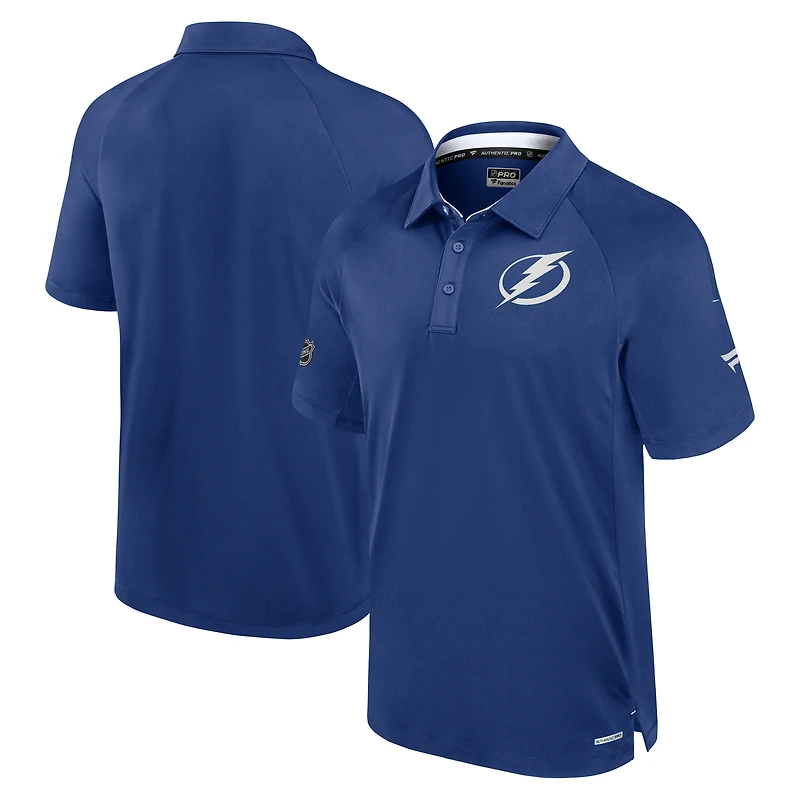 Men's Fanatics Tampa Bay Lightning Authentic Pro Rink Raglan Polo