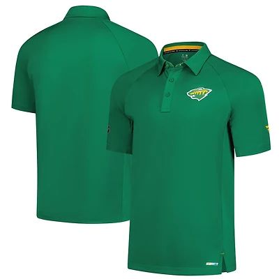 Men's Fanatics  Kelly Green Minnesota Wild Authentic Pro Polo