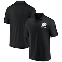Men's Fanatics  Black Pittsburgh Steelers Lockup Polo