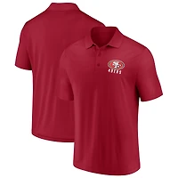 Men's Fanatics  Scarlet San Francisco 49ers Lockup Polo