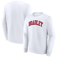 Men's Fanatics White Bradley Braves Short Name Pullover Sweatshirt