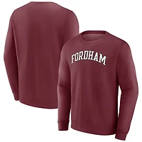 Men's Fanatics Maroon Fordham Rams Short Name Pullover Sweatshirt