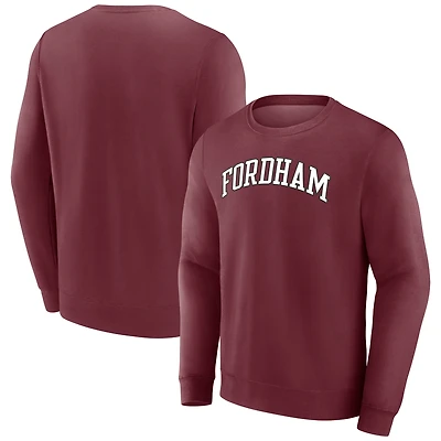 Men's Fanatics Maroon Fordham Rams Short Name Pullover Sweatshirt