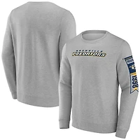 Men's Fanatics Gray Nashville Predators Fleece Pullover Sweatshirt