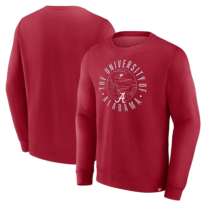 Men's Fanatics Crimson Alabama Crimson Tide Destination Pullover Sweatshirt