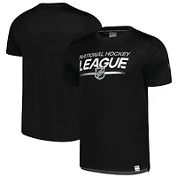 Men's Fanatics  Black NHL-Logo Authentic Pro Tech T-Shirt