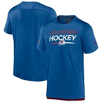 Men's Fanatics  Blue Colorado Avalanche Authentic Pro Tech T-Shirt
