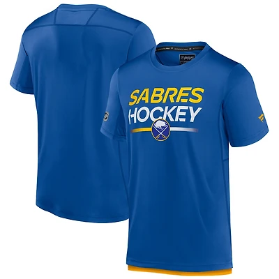 Men's Fanatics  Royal Buffalo Sabres Authentic Pro Tech T-Shirt