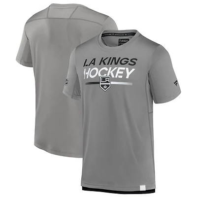 Men's Fanatics  Gray Los Angeles Kings Authentic Pro Tech T-Shirt